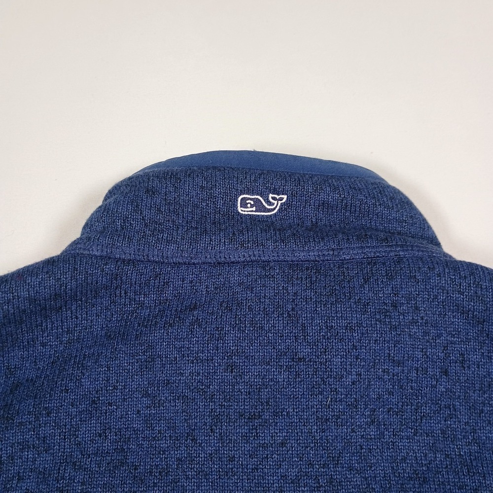 Vineyard Vines Women's Blue Fleece Vest Zip Up Small - Picture 9 of 9